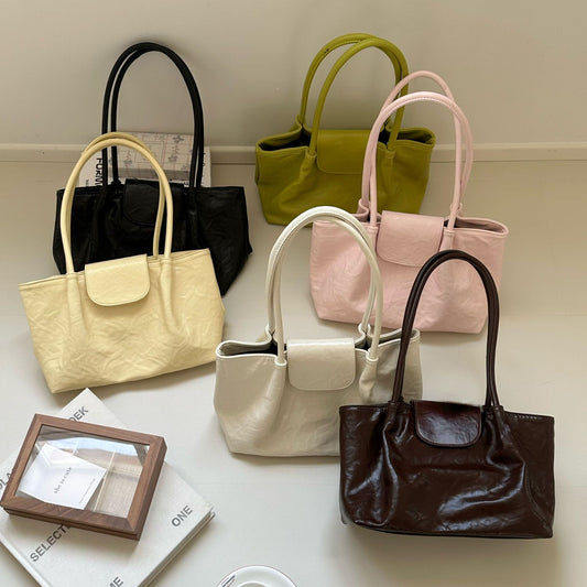 Women's Candy Color Hand Female Korean Style Large Women's Shoulder Bag