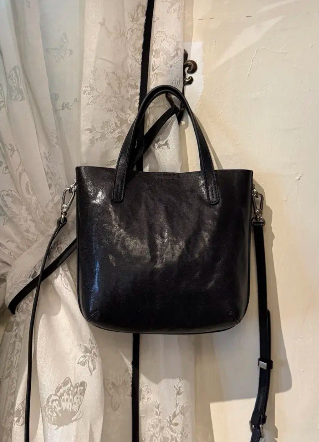 Women's Vegetable Tanned Mobile Large Capacity Commuter Genuine Women's Shoulder Bag