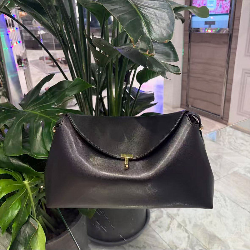 Women's Bark Brown Shape Texture Leather Clutch Women's Handbag