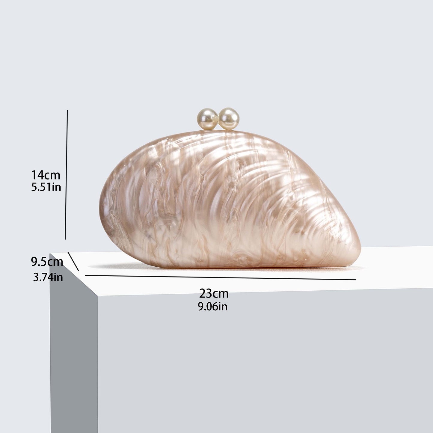 Women's Press Acrylic Wedding Banquet Chain Evening Bags