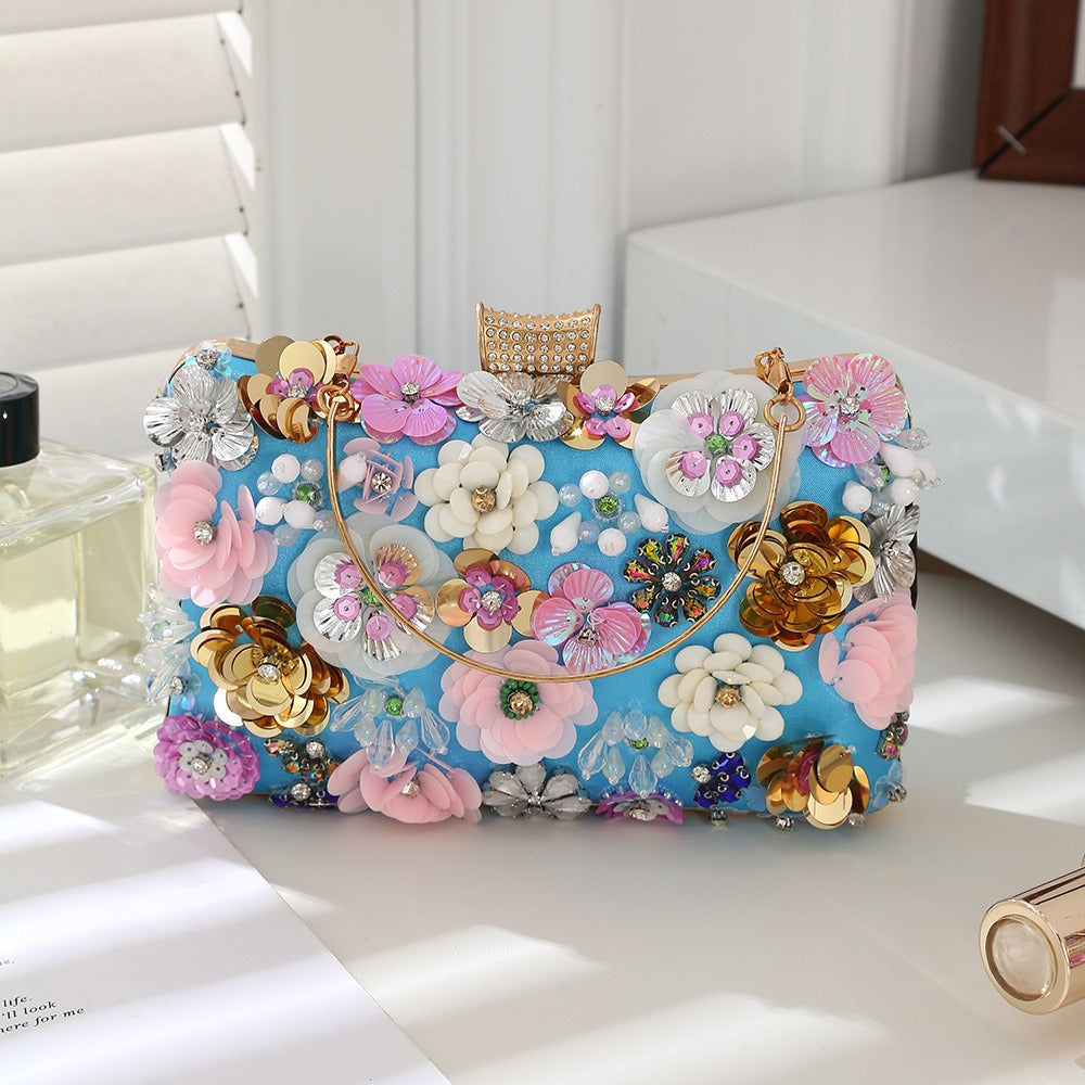 New Flower Stylish Textured Exquisite Diana Handbags
