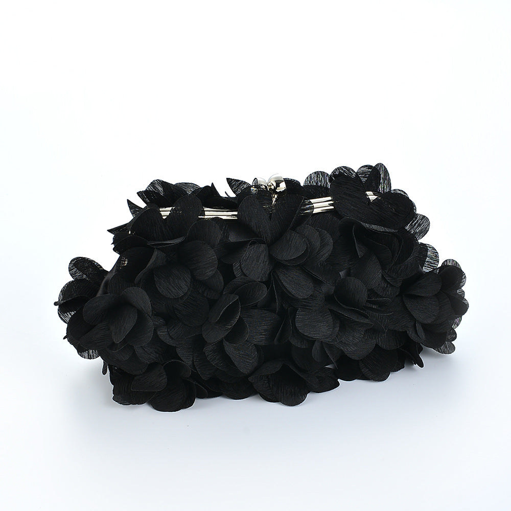 Women's Sweet Fresh Petal Three-dimensional Flower Dress Women's Clutch