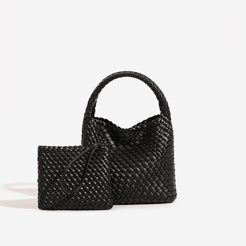Women's Hand-woven Portable Light Luxury Commuter Mother Women's Handbag