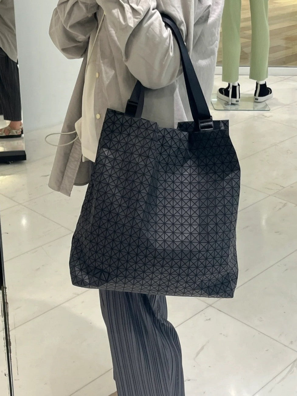 Vertical Stay At Home Rhombus Shopping Fashion Large Capacity Shoulder Bags