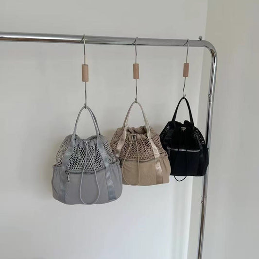 Women's Fashion Mini Nylon Canvas Mesh Breathable Women's Messenger Bag