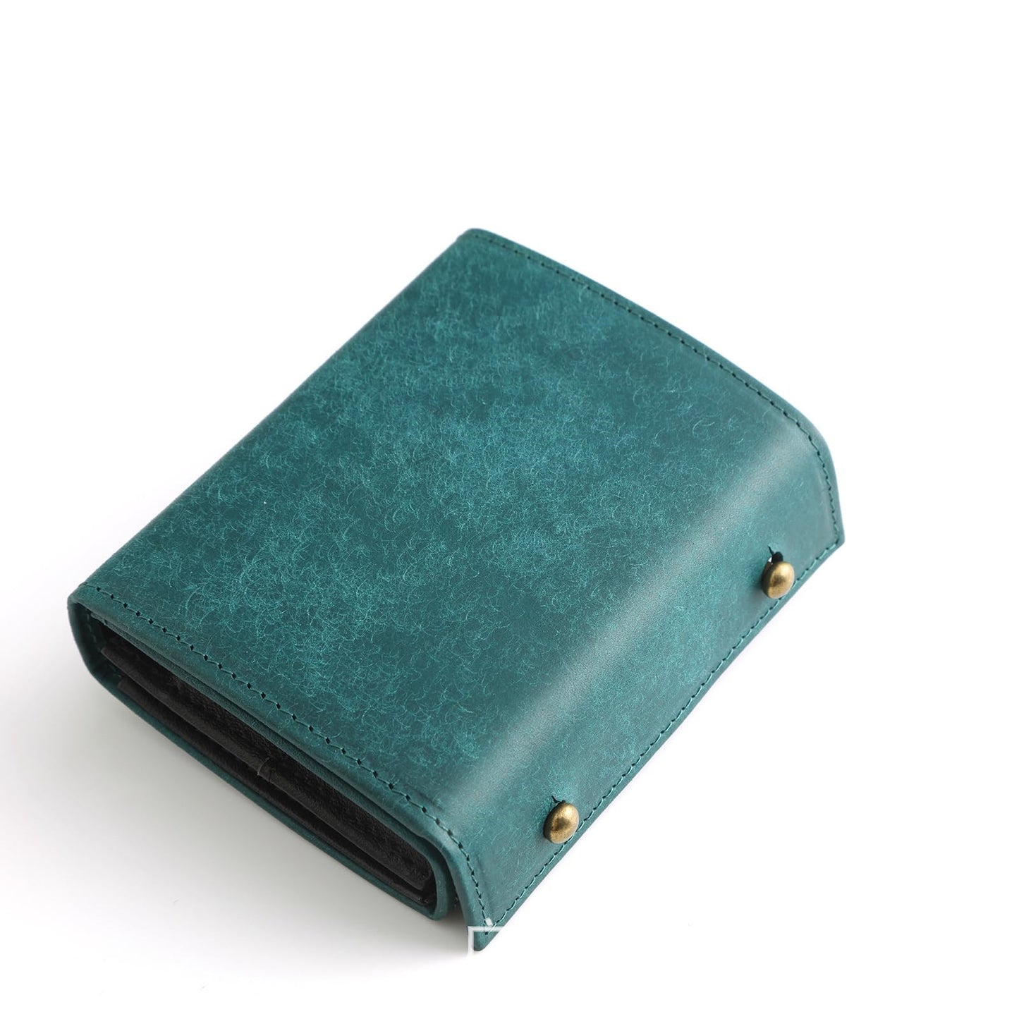 Men's Best-selling Leather Three-fold Portable Matte Short Men's Wallet