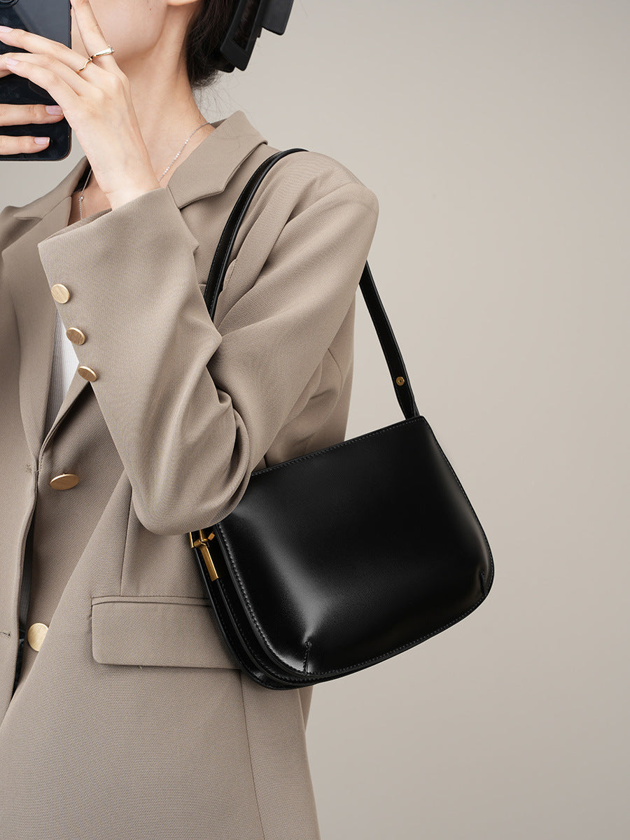 Women's High-grade Genuine Leather Underarm Cowhide Simple Women's Handbag