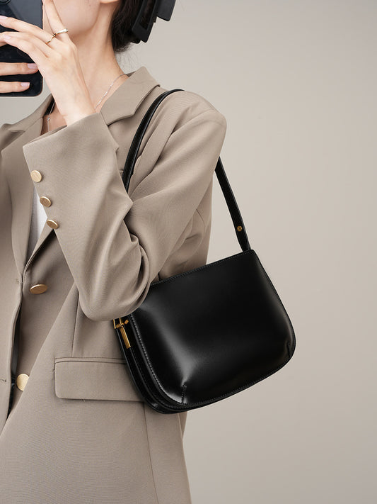 Women's High-grade Genuine Leather Underarm Cowhide Simple Women's Handbag