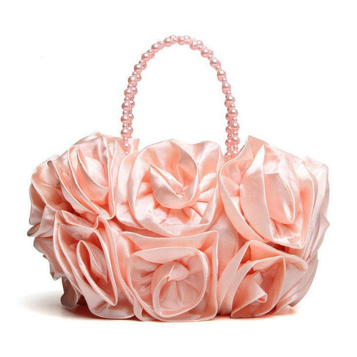 Ipomoea Alba Craft Satin Bridal Bridesmaid Dinner Bag