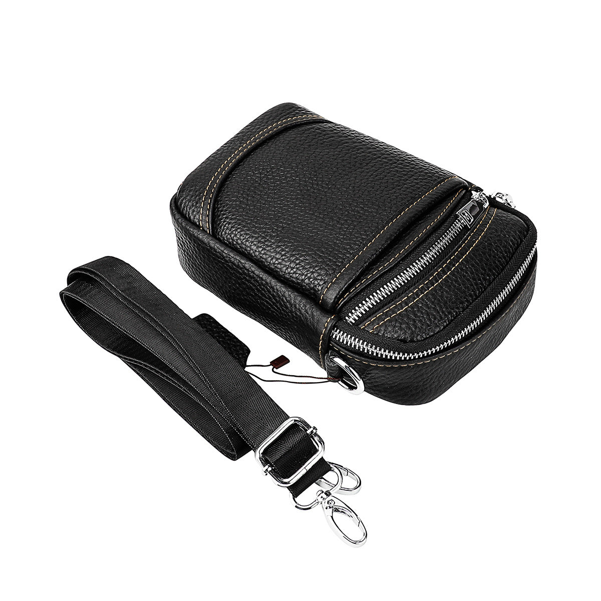 Women's & Men's Fashion Commuter Genuine Leather Men's Fanny Pack