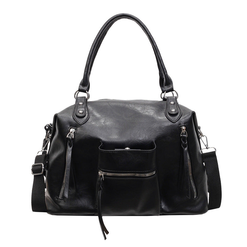 Women's Retro Commuter Portable Winter Fashion Textured Bags