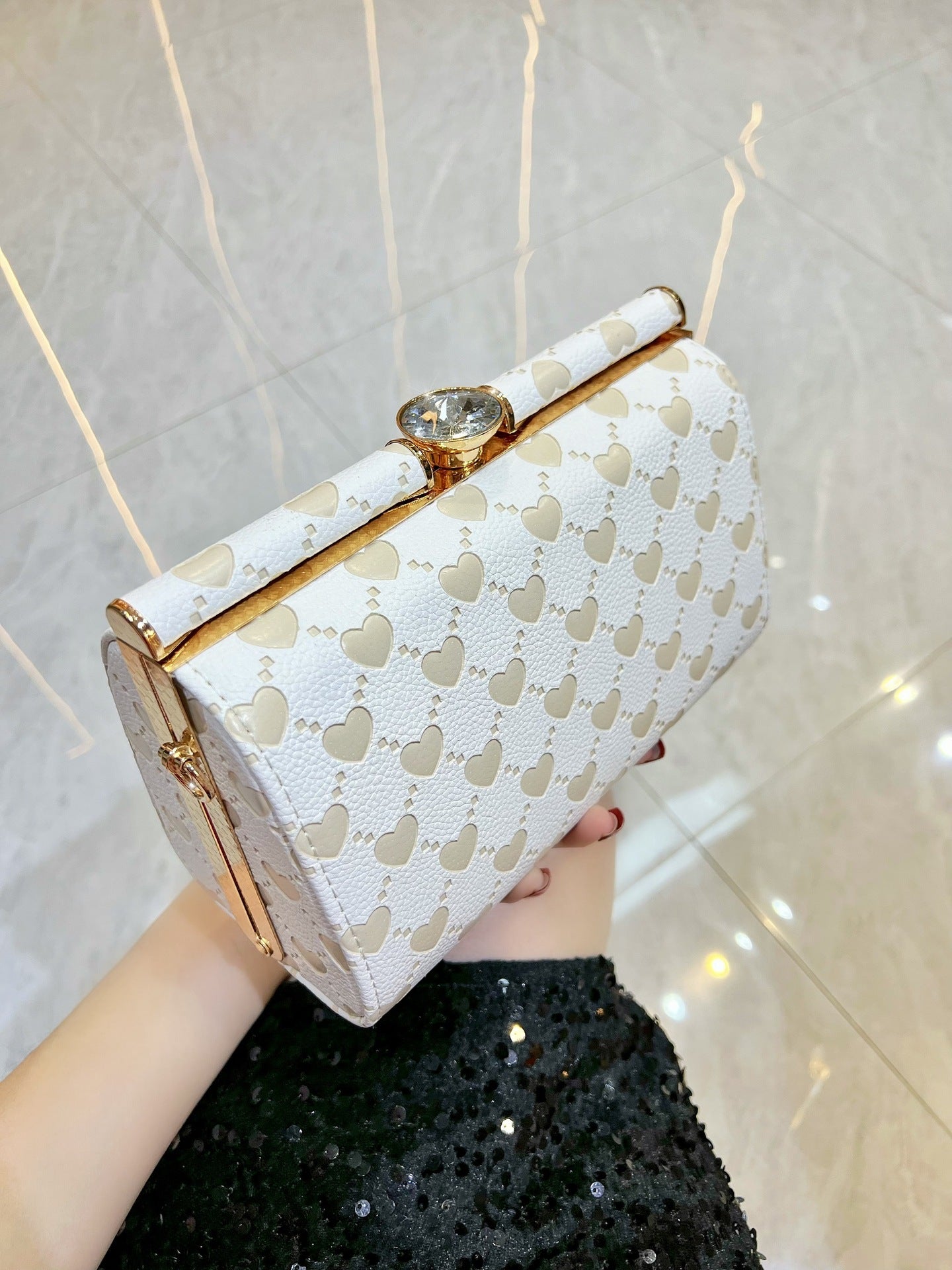 Women's Underarm High-grade Large Capacity Commuter Box Dinner Bag