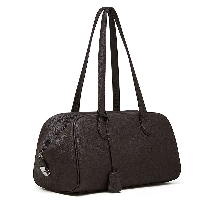 First Layer Cowhide Underarm Simple Fashion Female Women's Shoulder Bag