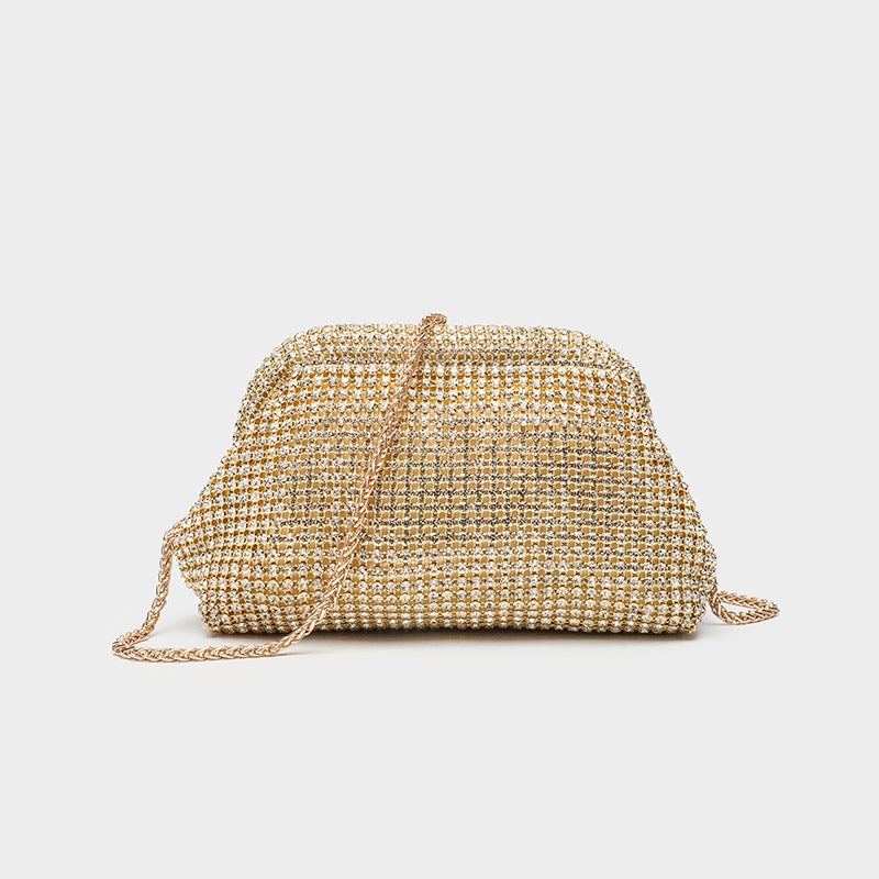 Women's Rhinestone Dinner Full Diamond Hand Clip Bags