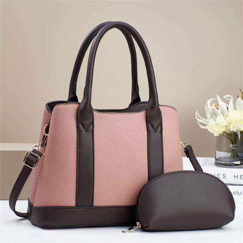 Stitching Mother Contrast Color Fashion Trendy Small Square Bag