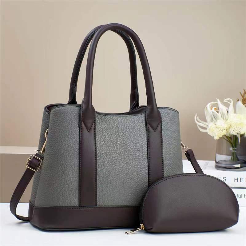 Stitching Mother Contrast Color Fashion Trendy Small Square Bag