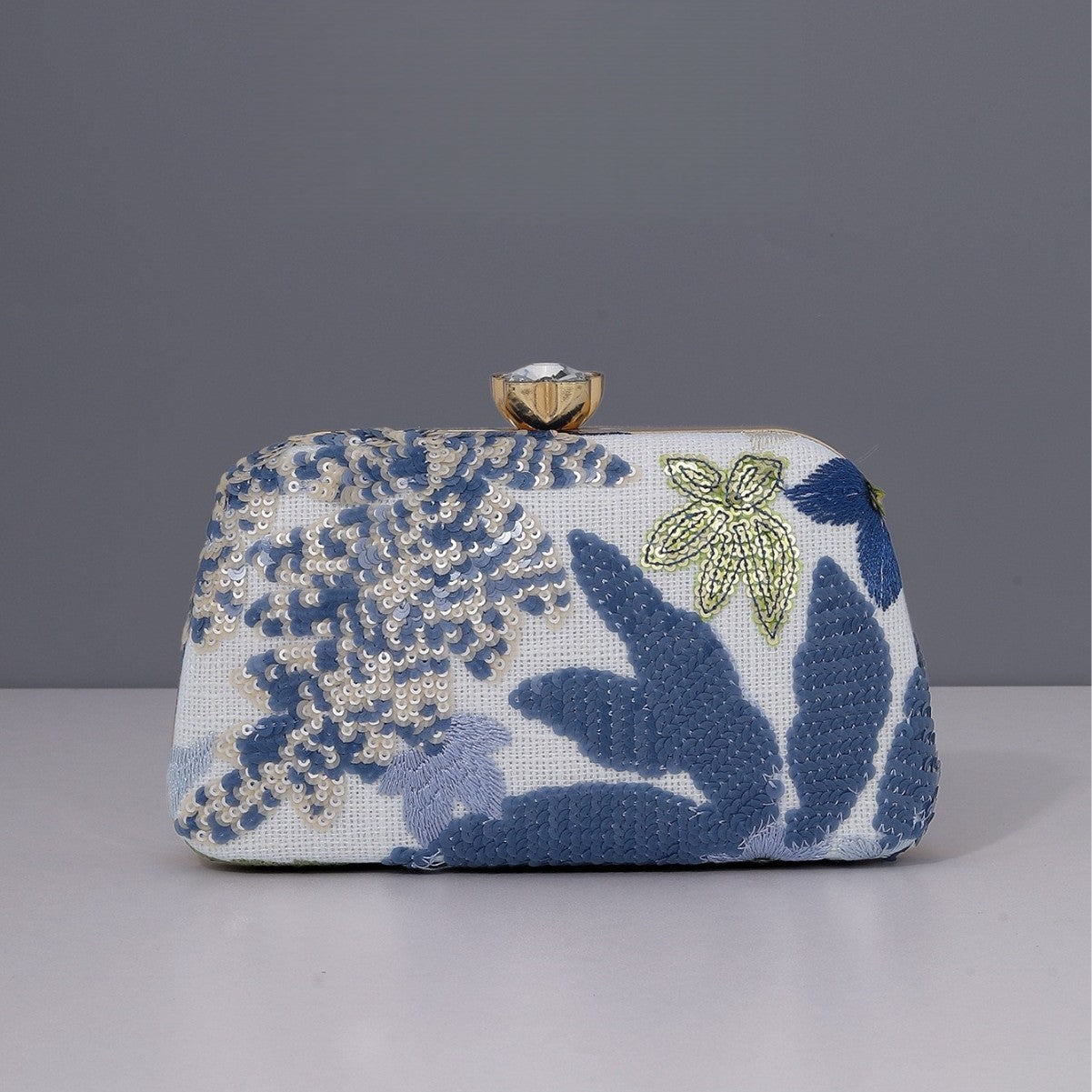Embroidery Handmade Applique Chinese Style Sequined Niche Dinner Bag