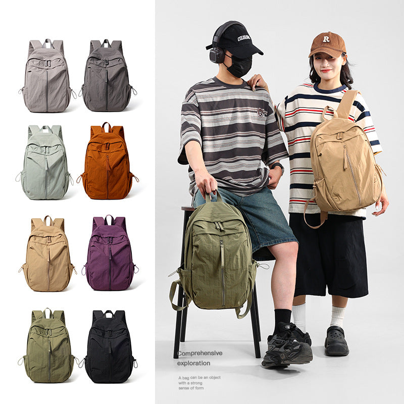 Simple Couple Mountain Climbing Large Capacity Leisure Backpack