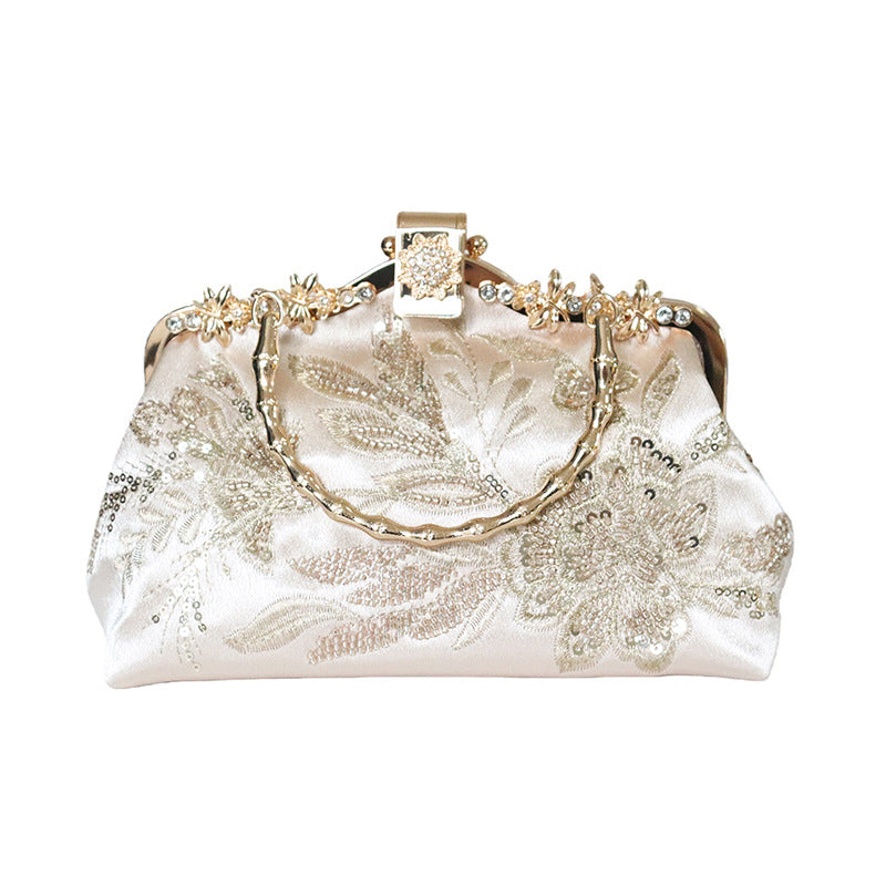 Women's Embroidered Clutch Retro Cheongsam Formal Dress Handbags
