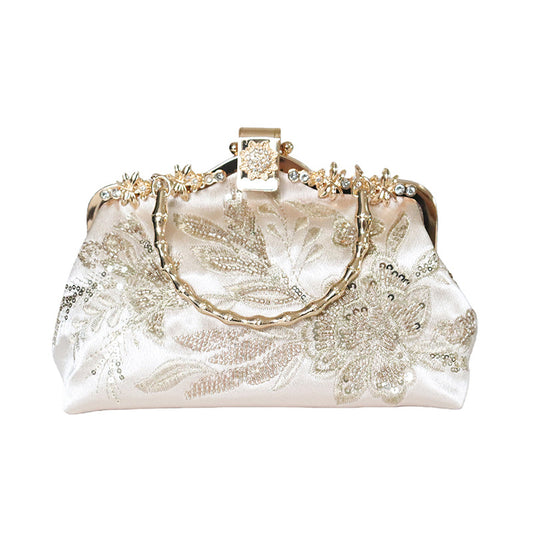 Women's Embroidered Clutch Retro Cheongsam Formal Dress Handbags