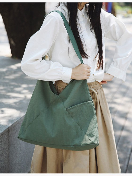 Style Simple Retro High-grade Large Capacity Pure Women's Shoulder Bag