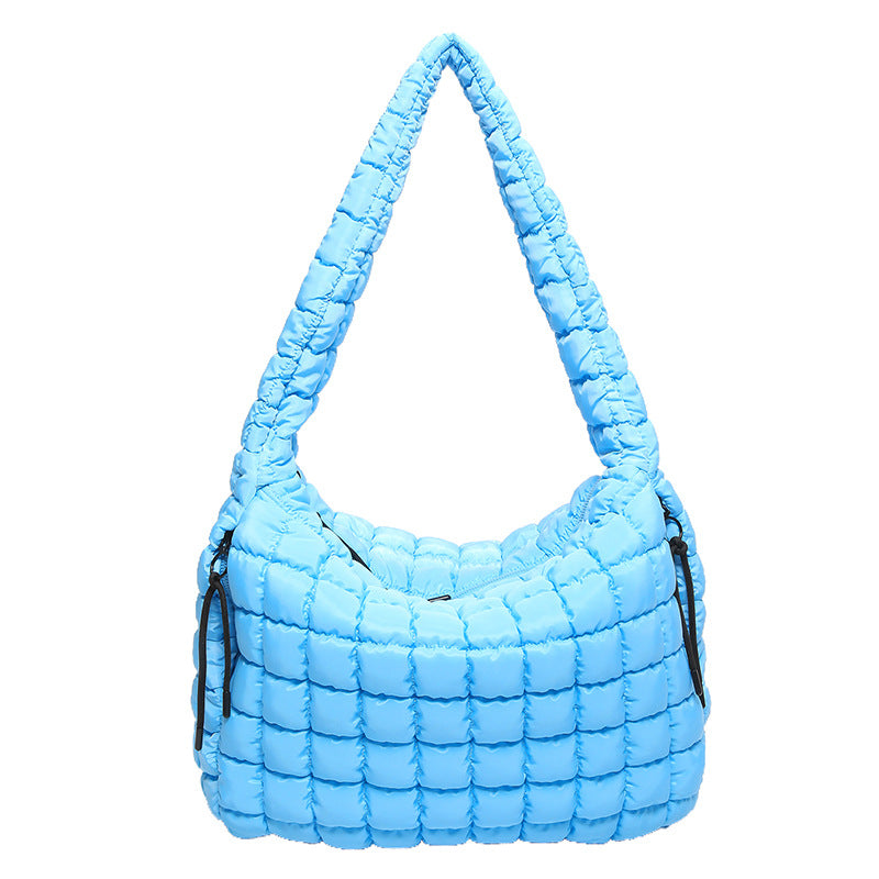 Women's Pleated Cloud Large Capacity Down Cotton Bags