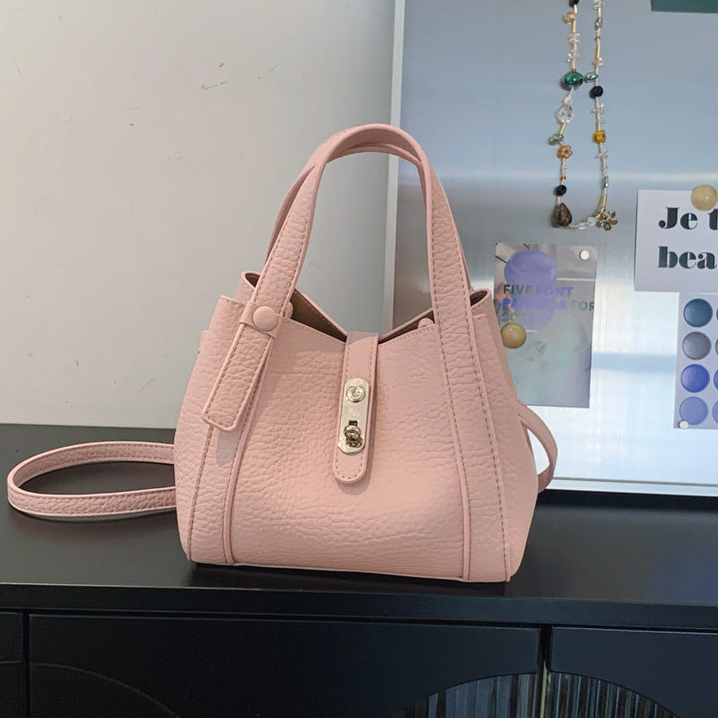 Fashion Large Capacity Litchi Pattern Underarm Bags