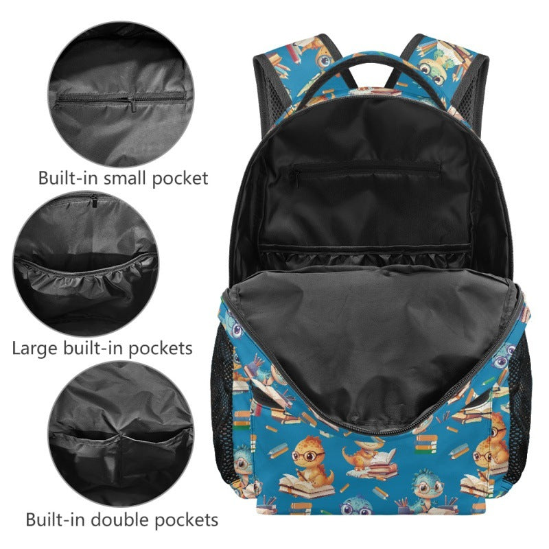 Women's & Men's Band Water Cup Net Layered Large Capacity One Backpacks