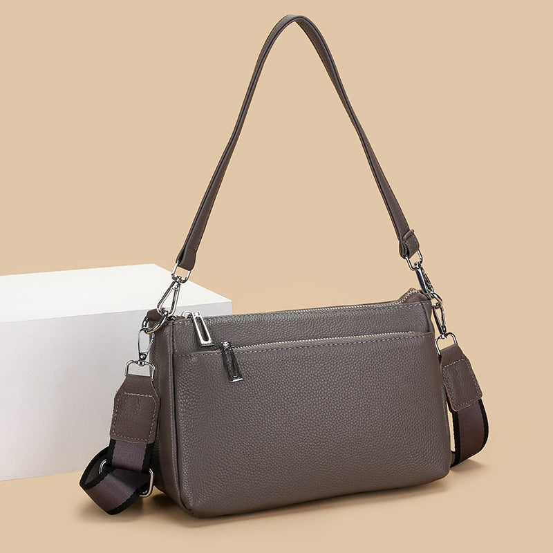 Women's Genuine Leather Korean Style Simple Fashion Women's Shoulder Bag