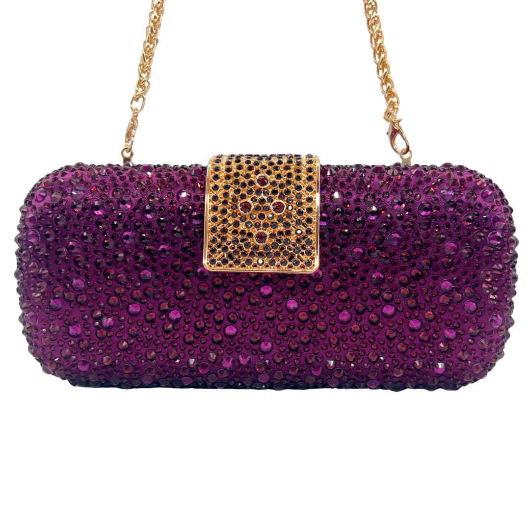 Women's Diamond Shiny Luxury Rhinestone Clutch Party Evening Bags