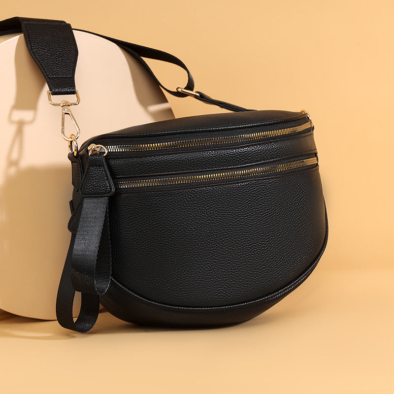 Women's Commuter High Sense Solid Color Simple Women's Messenger Bag