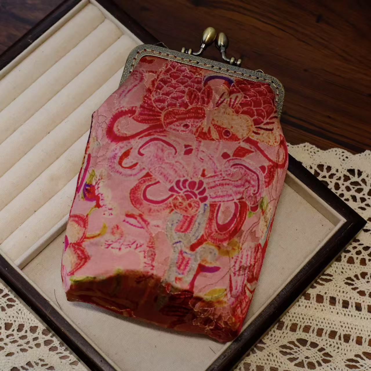 Retro Tassel Frame Handmade Ancient Style Female Purses