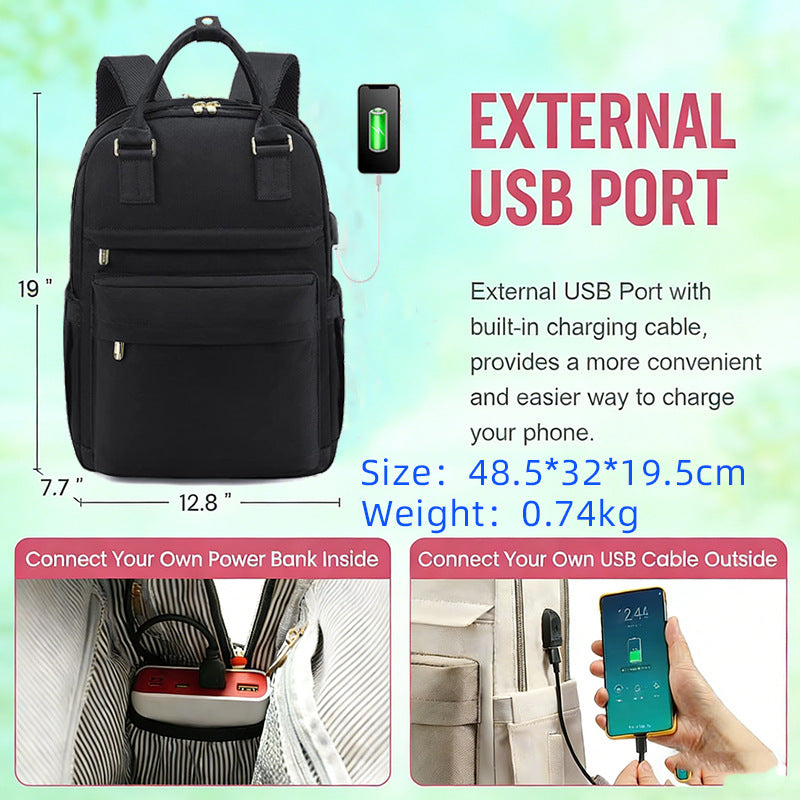 Fashion Female Commuter Computer Large Capacity Leisure Backpack