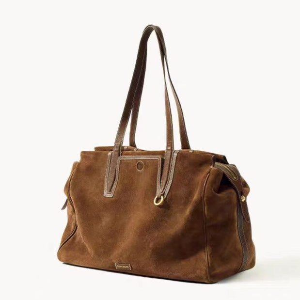 Stylish Charming Boston With Tracking Suede Women's Shoulder Bag