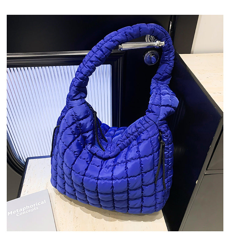 Pleated Cloud Fashion Pull Large Capacity Cotton Tote Bags
