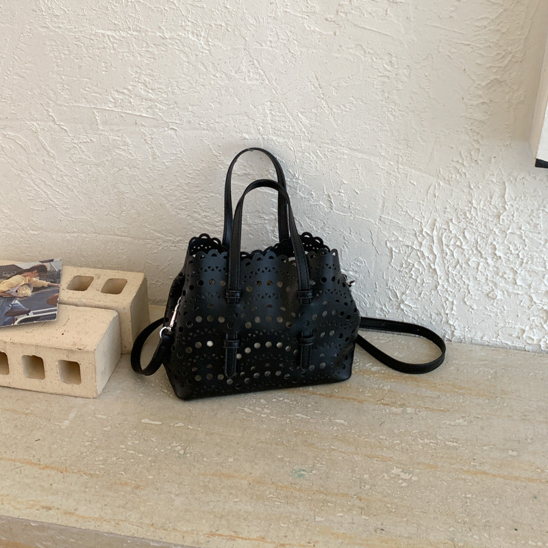 Light Luxury Hollow Carved Vegetable Basket Niche Handbags
