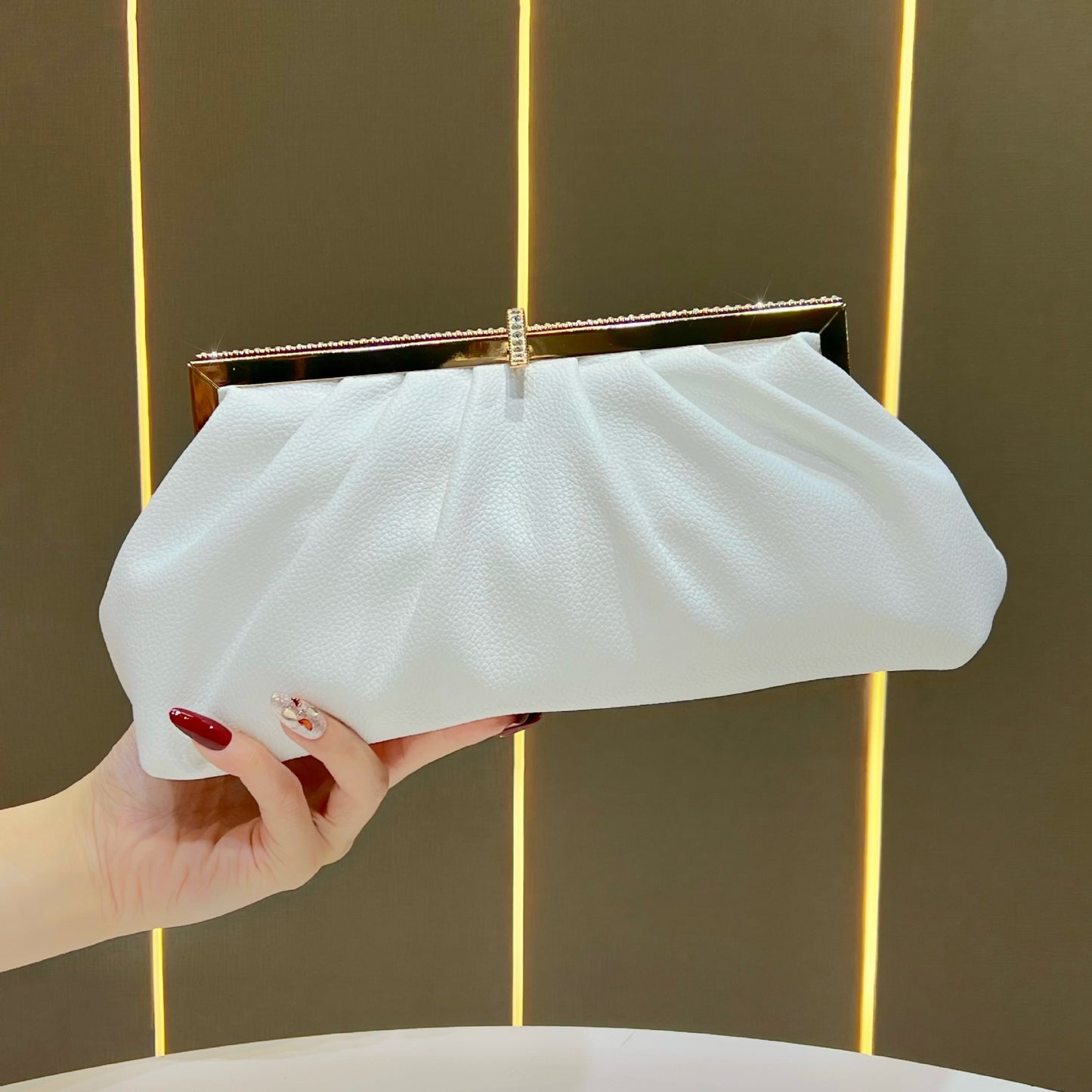Slouchy Women's Clutch Diamond Fashion Elegant Dinner Bag