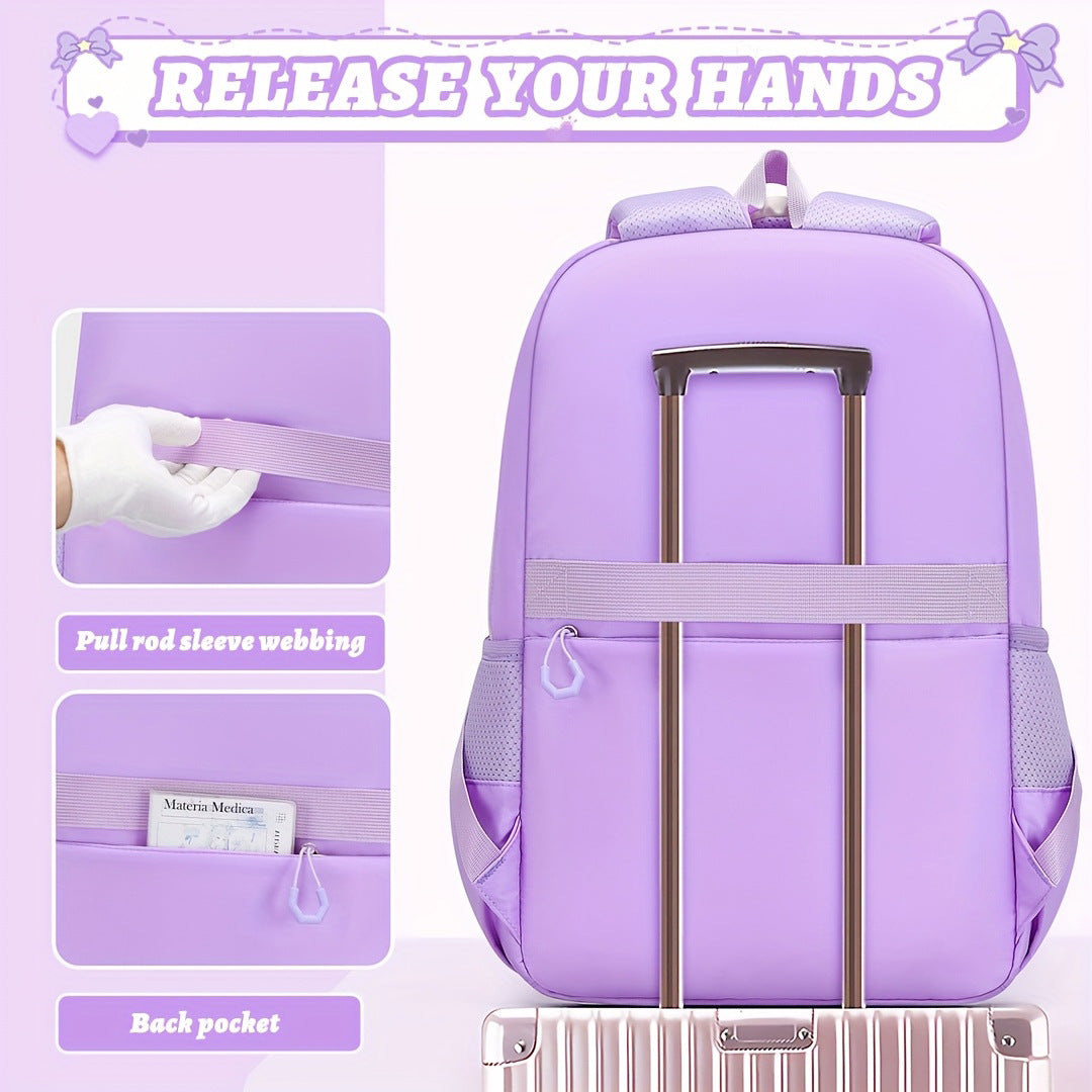Three-piece Set Good-looking Leisure Lunch Pencil Primary School Bag