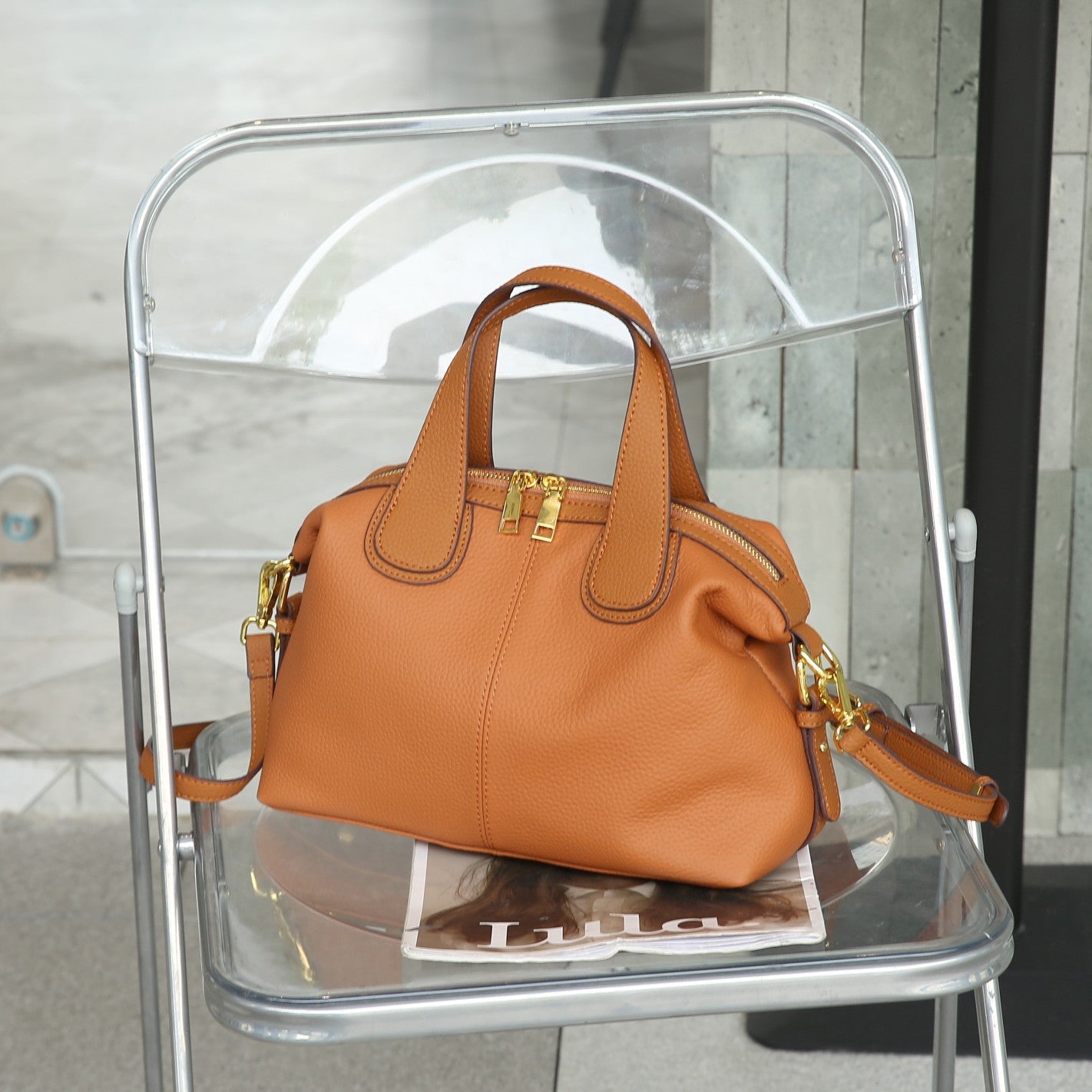 Women's Genuine Leather High-grade Large Capacity First Layer Women's Handbag