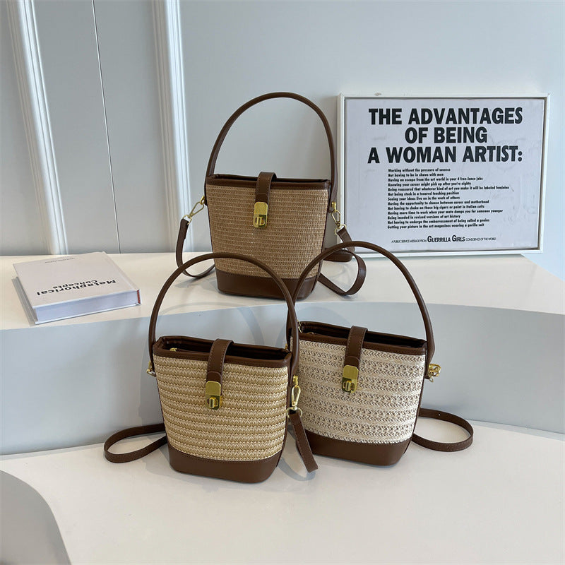 Knitting Female Advanced Texture Straw Fashion Women's Messenger Bag