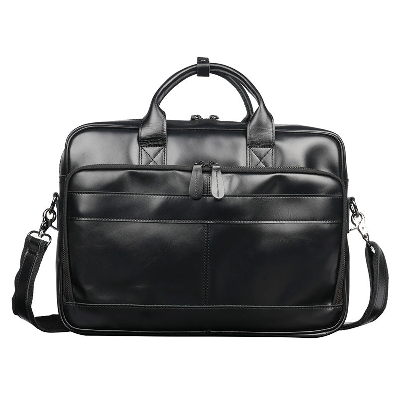 Men's Business Computer Large Capacity Practical Genuine Leather High Men's Tote