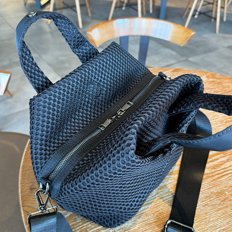 Women's Fashion Mesh Rhombus Personality Geometry Commuter Women's Clutch