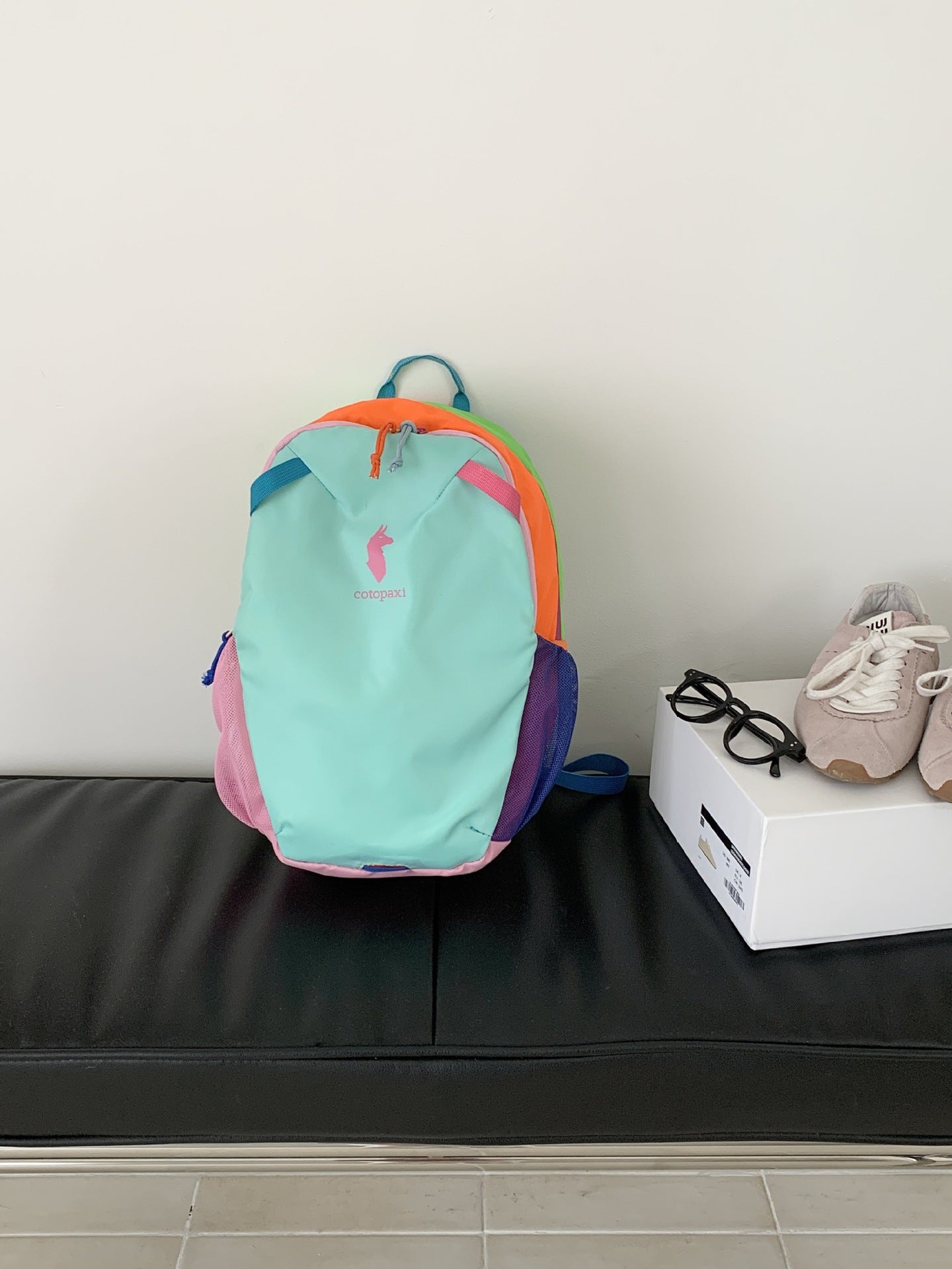 Children's Dopamine Color Contrast Patchwork Large Capacity Backpacks