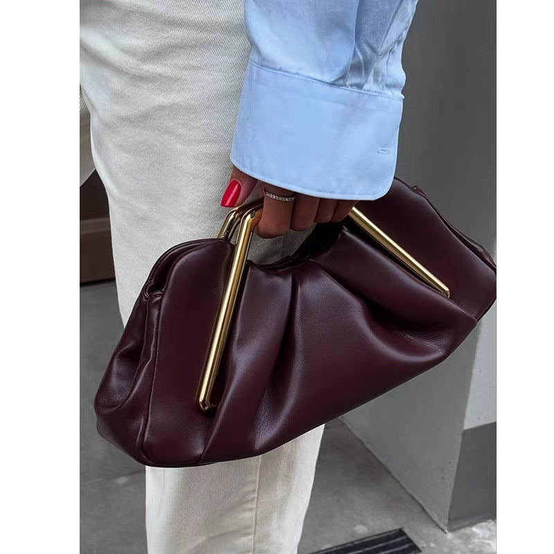 Women's Soft Leather Niche Cloud Party Senior Bags