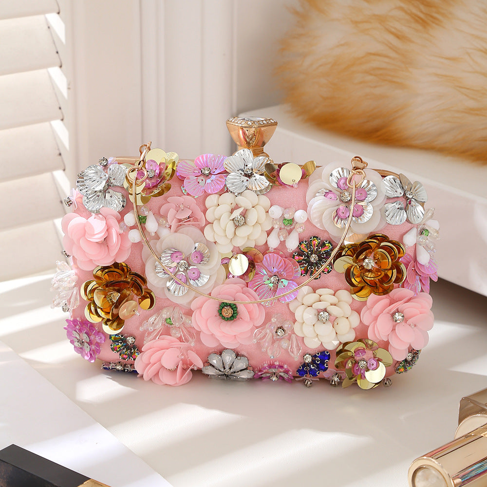 New Flower Stylish Textured Exquisite Diana Handbags