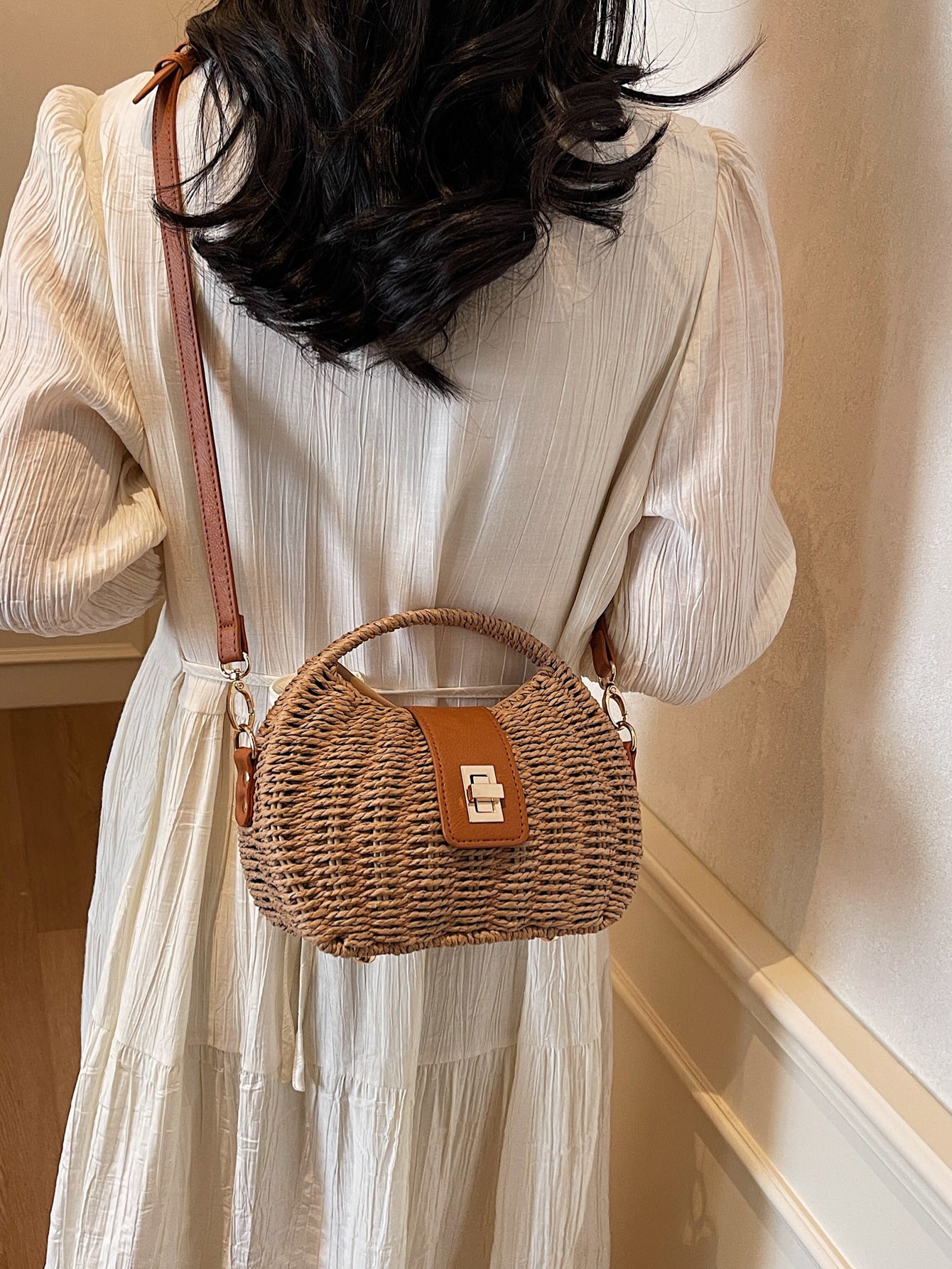 Women's Bohemian Grass Fashion Woven Seaside Holiday Bags