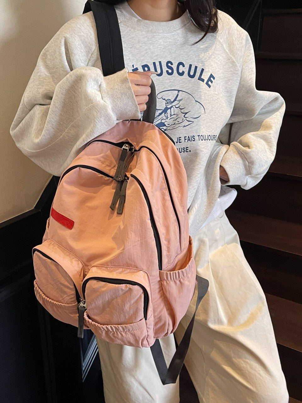 Women's College Simple Versatile Large Capacity Korean Leisure Backpack