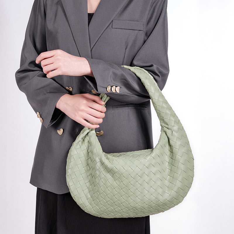 Women's Cloud Dumpling Underarm Large Capacity Croissant Knotted Women's Handbag