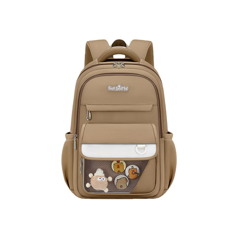 Alleviation Fashion Transparent Good-looking Cartoon Large Capacity Waterproof Backpacks