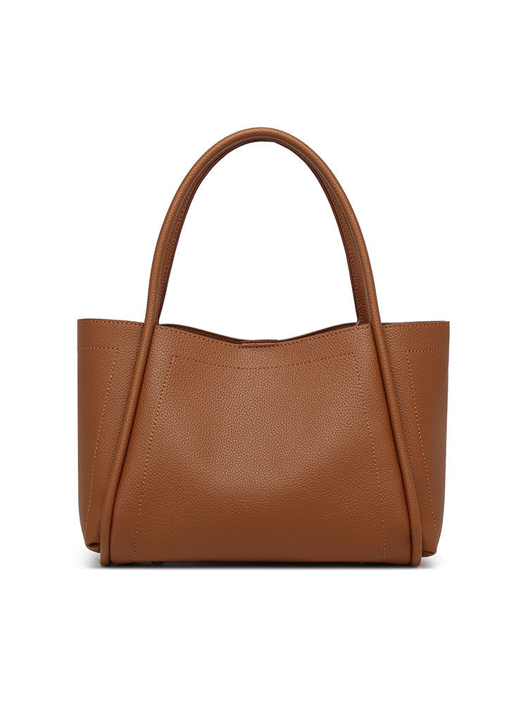 Women's Niche Soft Leather Vegetable Basket High Sense Large Women's Handbag